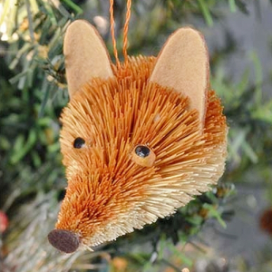 Brushart Buri Bristle Brush Bauble Ornaments